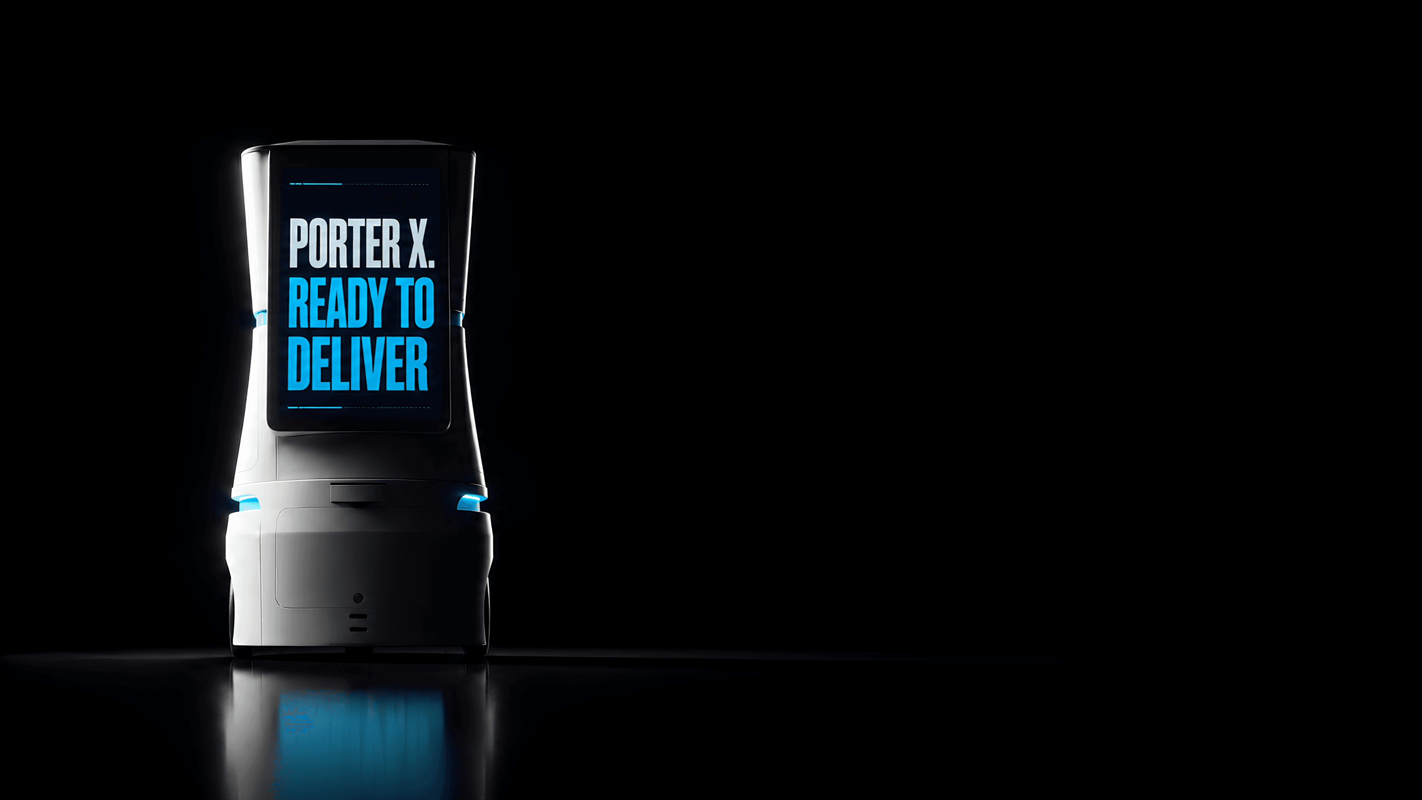 Porter, its screen reading Ready to Deliver